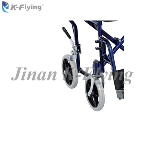 Simple Design Elderly Foldable Manual Wheelchair For Disabled Person Aluminum Alloy