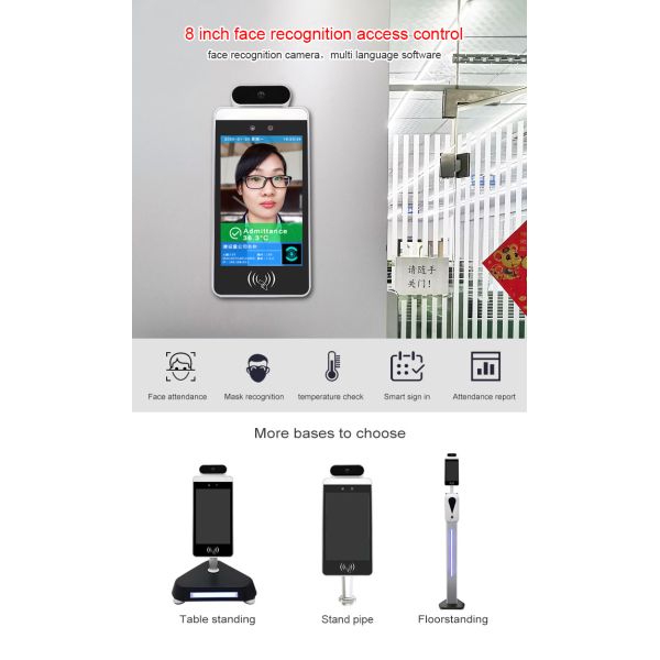 1920*1080 TFT Transmissive Infrared Temperature Kiosk