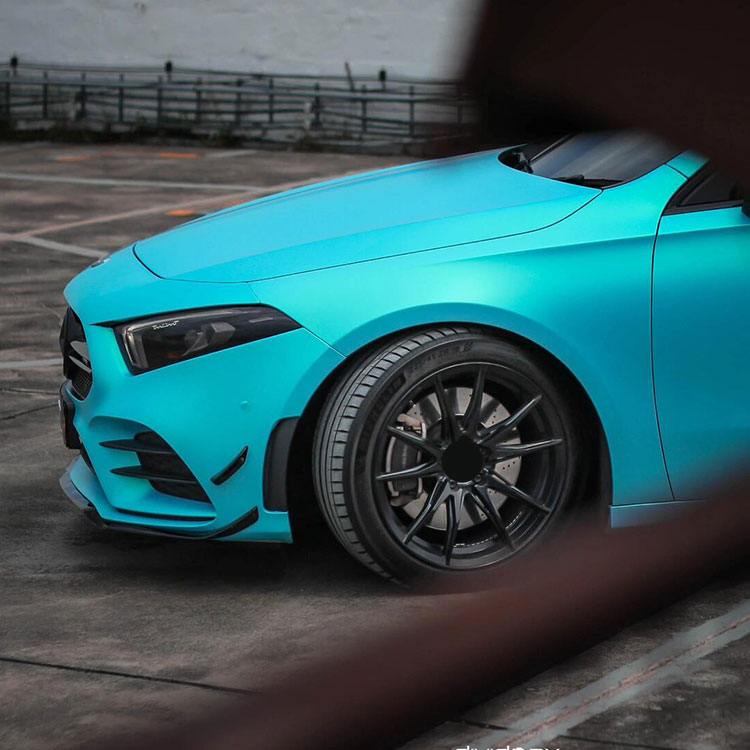 Magic Gold Sky Blue Sticker Car Pet Film Roll Decoration Film Wrap Vinyl Car Factory Wholesale Vinyl Wrap