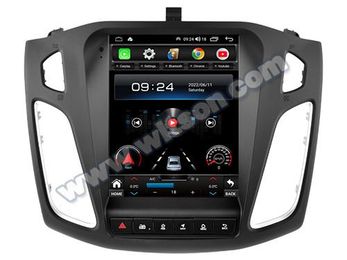 9.7'' Tesla Vertical Screen For Ford Focus 3 Mk3 2011-2017 Android Car Multimedia Player