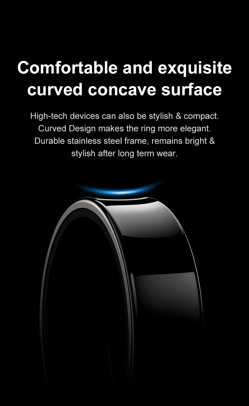 Eraysun Ours Smart Rings Waterproof Women R09 Fitness Tracker Pressure Remote Control Health 2025 Smart Ring for Men