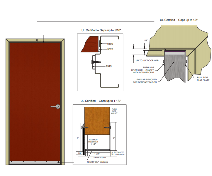 Metal Fire Doors with Fireproof Certification, US Standard Certified, Customizable