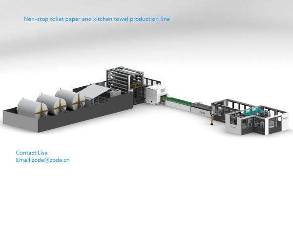 CE ISO Bathroom Tissue Paper Roll Making Machine , 2rolls Paper Rewinder