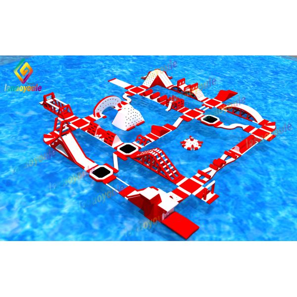 Cheap  Giant Inflatable Water Park For Event / Inflatable Adult Aqua Park supplier