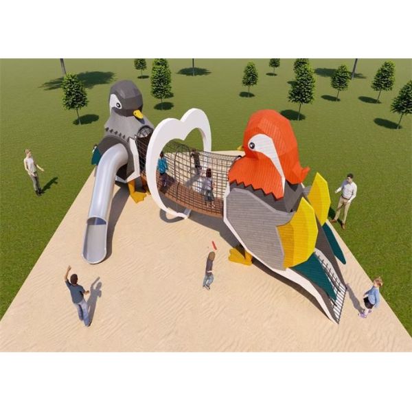 Customized Stainless Steel Tunnel Slides For Kid Playground Park