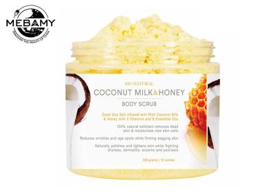O corpo Exfoliating profundo dos cuidados com a pele esfrega o leite de coco/pente do mel reduz o Oiliness