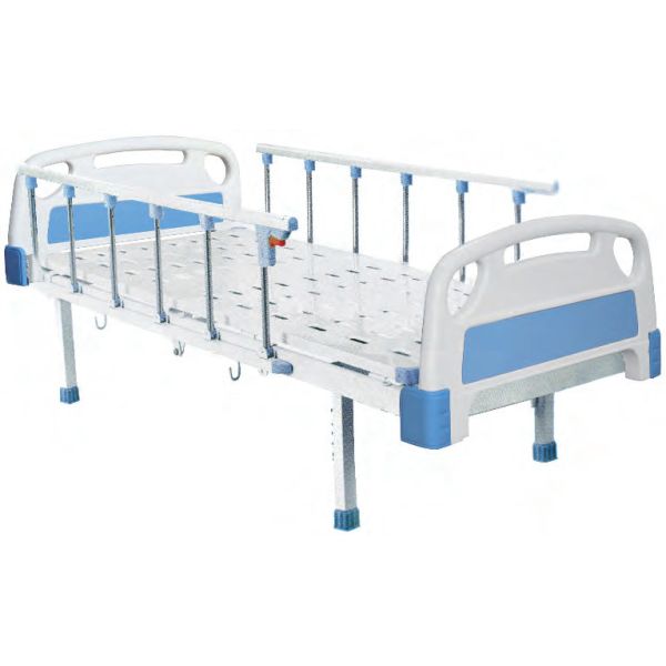 Плоская больничная кровать с логотипом