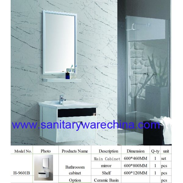 Modern Alunimun bathroom cabinet / aluminum alloy bathroom cabinet/Mirror Cabinet/ H-9601B