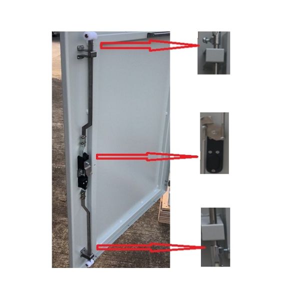 IP65 Two Doors Sunproof Rainproof Aluminium Floor Mount Outdoor Telecom Cabinet