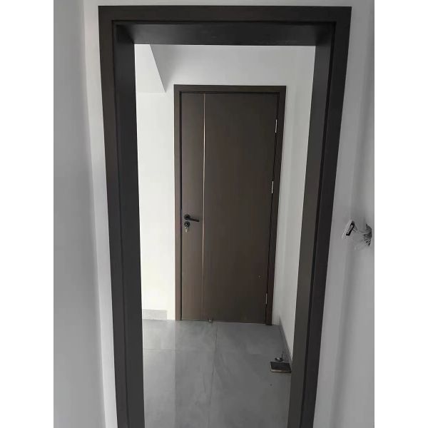 Manual Complete Solid Wood Door Set With Frame Screen Modern Interior Door