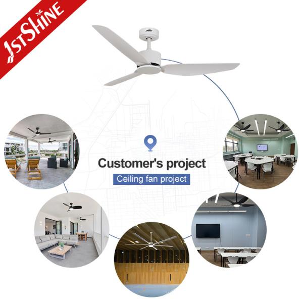DC Powered 52 Inch Ceiling Fan With 6 Speeds Choice Smart Remote Control Included