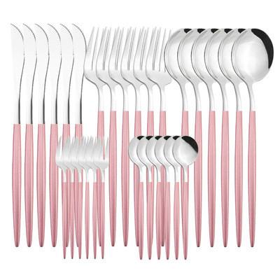 30Pcs Anti Rust Reusable Fork And Spoon Cutlery With Gift Box