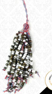 Hot product wholesale home decorative curtain tieback tassel in stock, pom pom tassel with beads