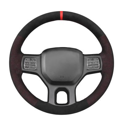 Car Interior Accessory Handcrafted Premium Athsuede Steering Wheel Cover, Custom Fit for Dodge RAM 1500 3500 2013-2018 Models