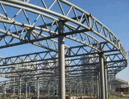 Q345B lightweight Tubular Steel Truss 100*100mm for Stadium roof