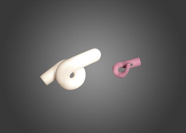 High Corrosion Resistant Al2O3 Ceramic Pig Tail Thread Guides for Textile Ceramic Industry