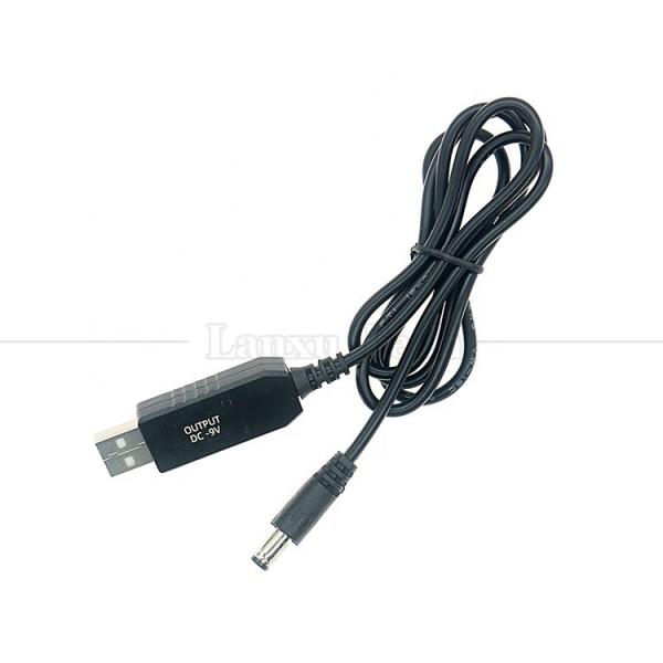 High Quality Booster 5V USB to 9V DC 5.5x2.1mm Step Up Converter Power Charger Cable for Wifi Router Modem