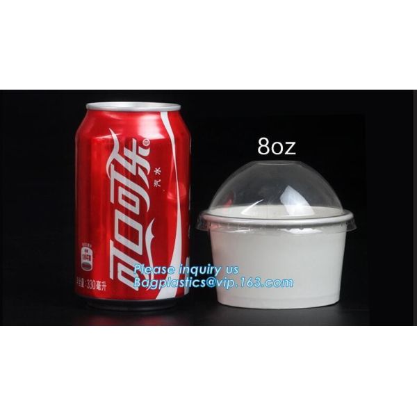 take away 8oz 4oz 7oz icecream cups with 95mm dome lids,12oz Eco-friendly recycled ice cream paper cup with lid spoon