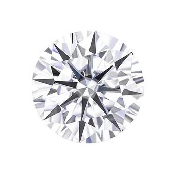 Round Shape Design 18k Gold Lab-Grown Diamond Pendant White Diamond Jewelry For Gifts And Party