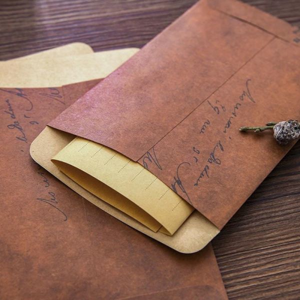 Thick Brown C5 Invoice Gift Card Envelopes Special Printing for School office