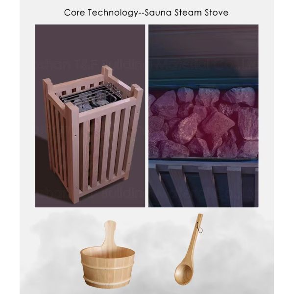 Крытая ультракрасная древесина Hemlock комнаты сауны пара сухая традиционная канадская