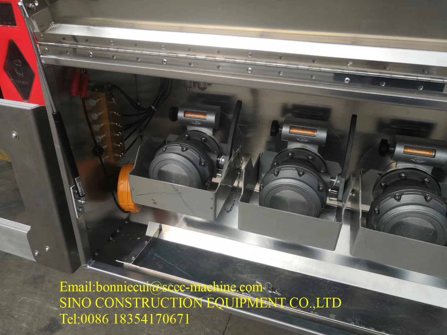 3 трейлера топливозаправщика 70T топлива осевой стали сверхмощных Semi