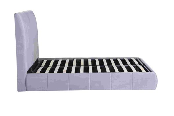 Wooden Modern 2.03m Queen Size Platform Bed High Back Hotel