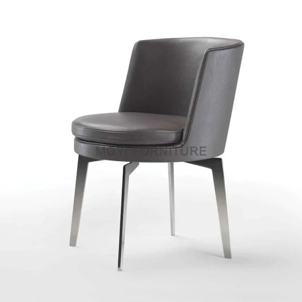 Italian Modern Creative High-End Office & Dining Chairs Light Luxury Circular Design Commercial Negotiations Household Makeup