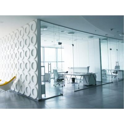 Salle de réunion / salle de réunion Partie en verre à cadre en aluminium insonorisée