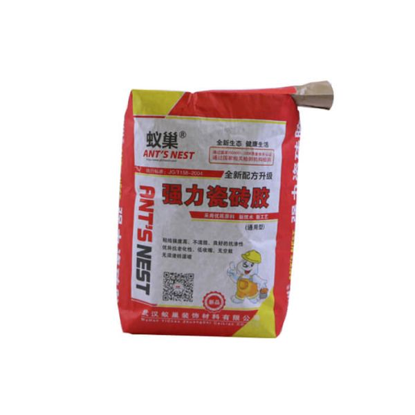 Multi - Wall Kraft Paper Bags , Block Bottom Valve Bag For 25kg Cement