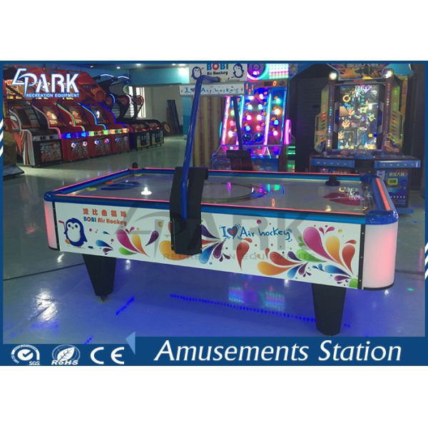 Acrylic Table BOBI Commercial Air Hockey Table For Kids CE Certificated