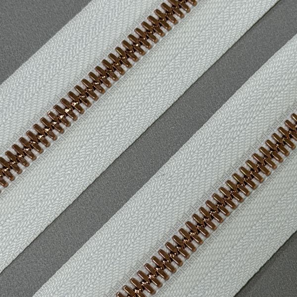 Corrosion Resistant #5 Corn Teeth Metal Zipper Strong Decorative Appeal Bright Nickel