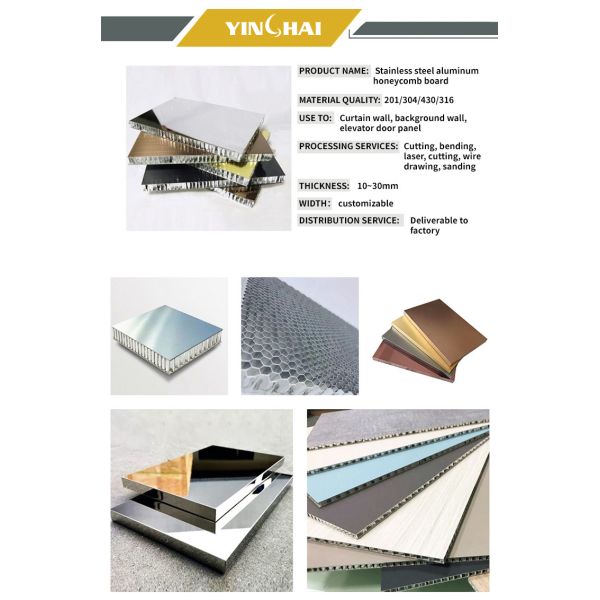 Building Material Honeycomb Core Sandwich Panel Rustproof For Exterior Wall