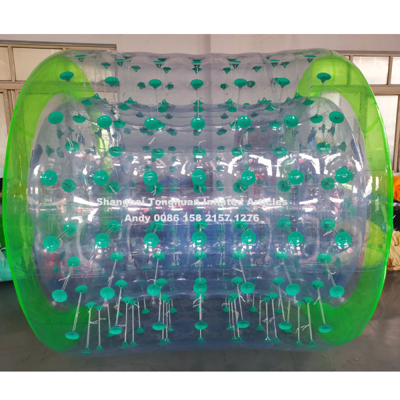 Commercial Inflatable Water Roller Wheel Heavy Duty TPU Non Slip Surface for Aquatic Gym Training and Pool Parties Water Games