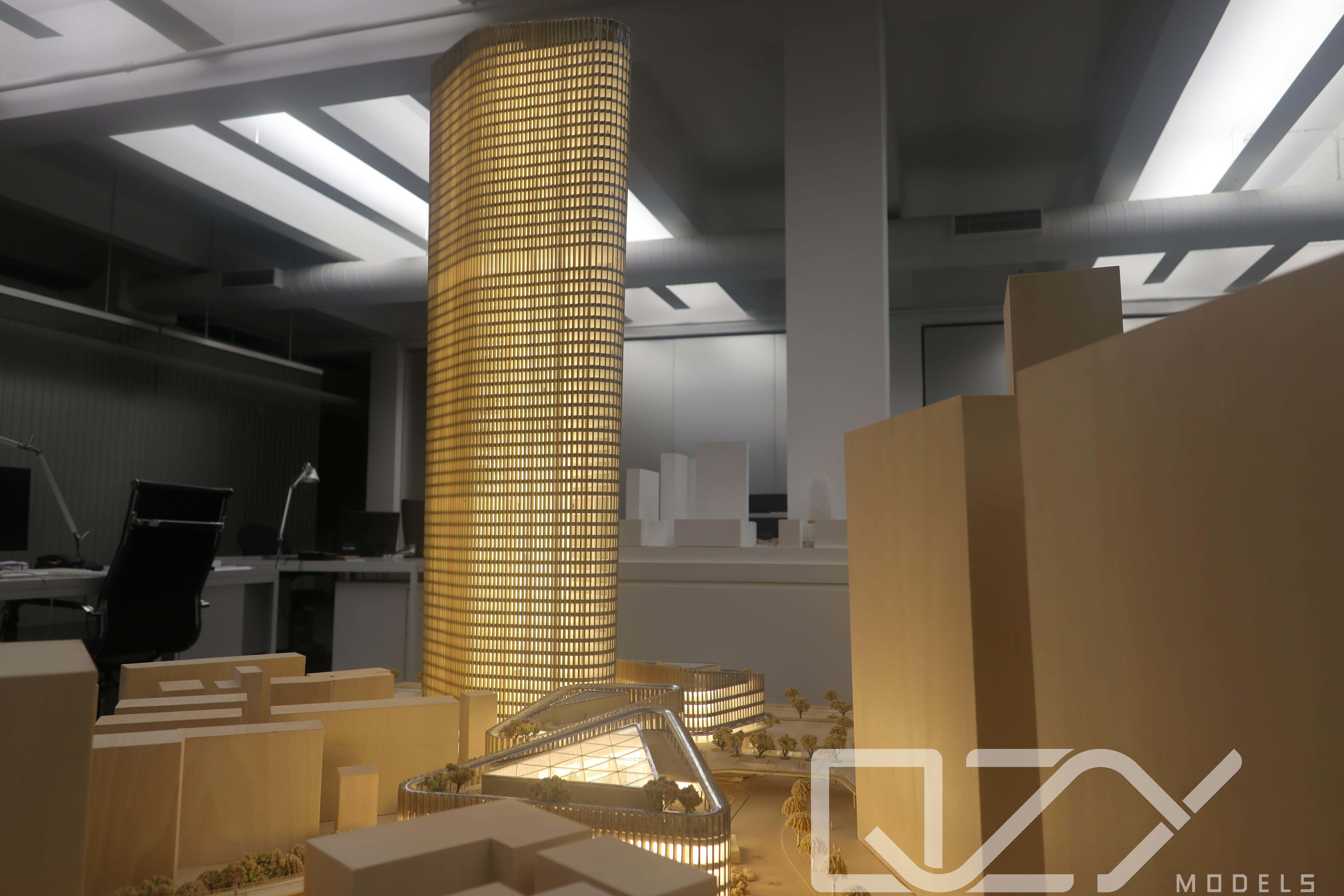 JKP Skyscrapercity Модель Высокогорного здания 3D Модель Архитектор