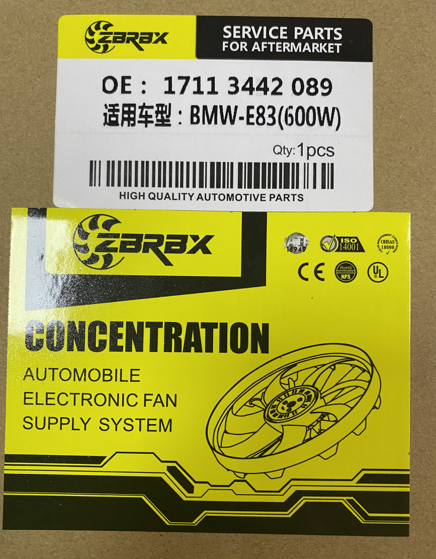 1711 3442 089 Radiator Cooling Fan Assembly BMW E83 Engine Parts