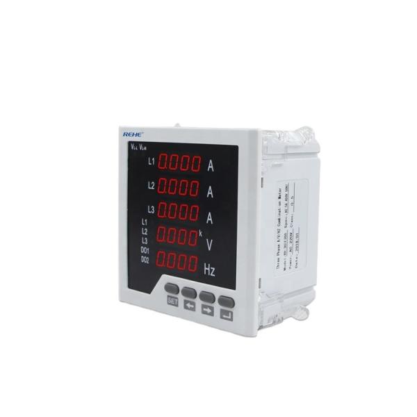 Slim model Three  phase multi amp volt Hz digital multi panel Meter 010v meter
