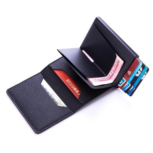 Stylish Fashion RFID Blocking PU Leather Minimalist Wallet with Customized Color