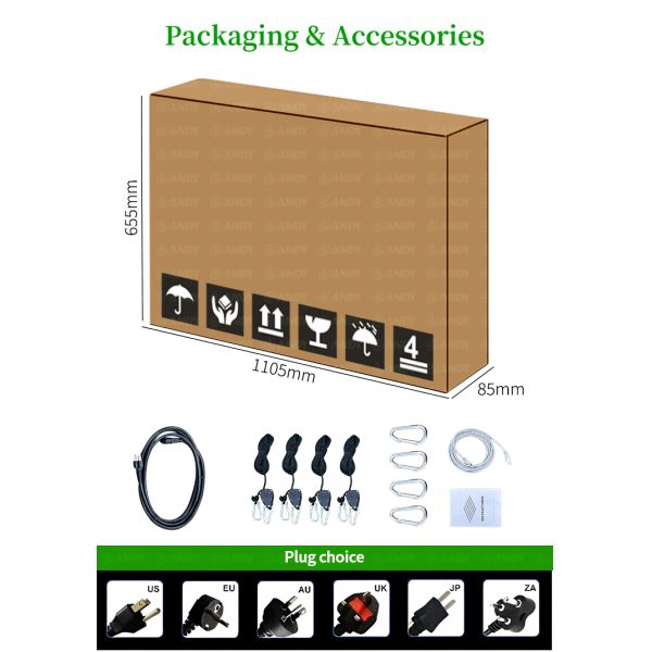 Full Spectrum Three-Way 400W LED Plant Lights ANDY Wholesale Commercial 4 Bar LM301H EVO LM281B LED Grow Lighting