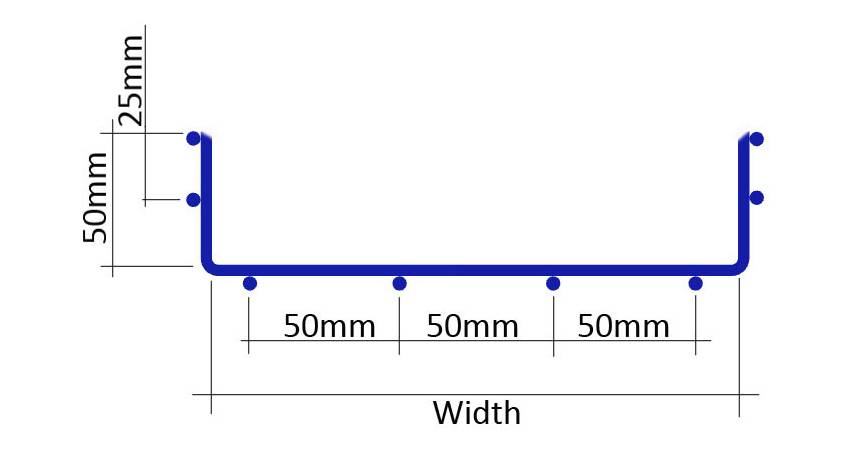 Сваренная ширина Sd высоты 150mm подноса кабеля 50mm ячеистой сети 4mm/3m