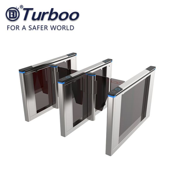 Optical Swing Barrier Gate , Fingerprint Controlled Access Turnstiles Security Gate