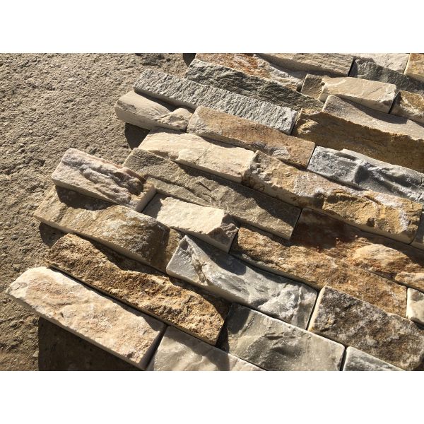 Bathroom Beige Rough Slate Culture Stone Cladding Outdoor