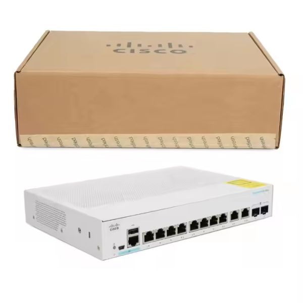 Cisco C1200-8P-E-2G 8-Port Gigabit Managed Switch with 2 SFP Uplink Ports and Layer 2 Management