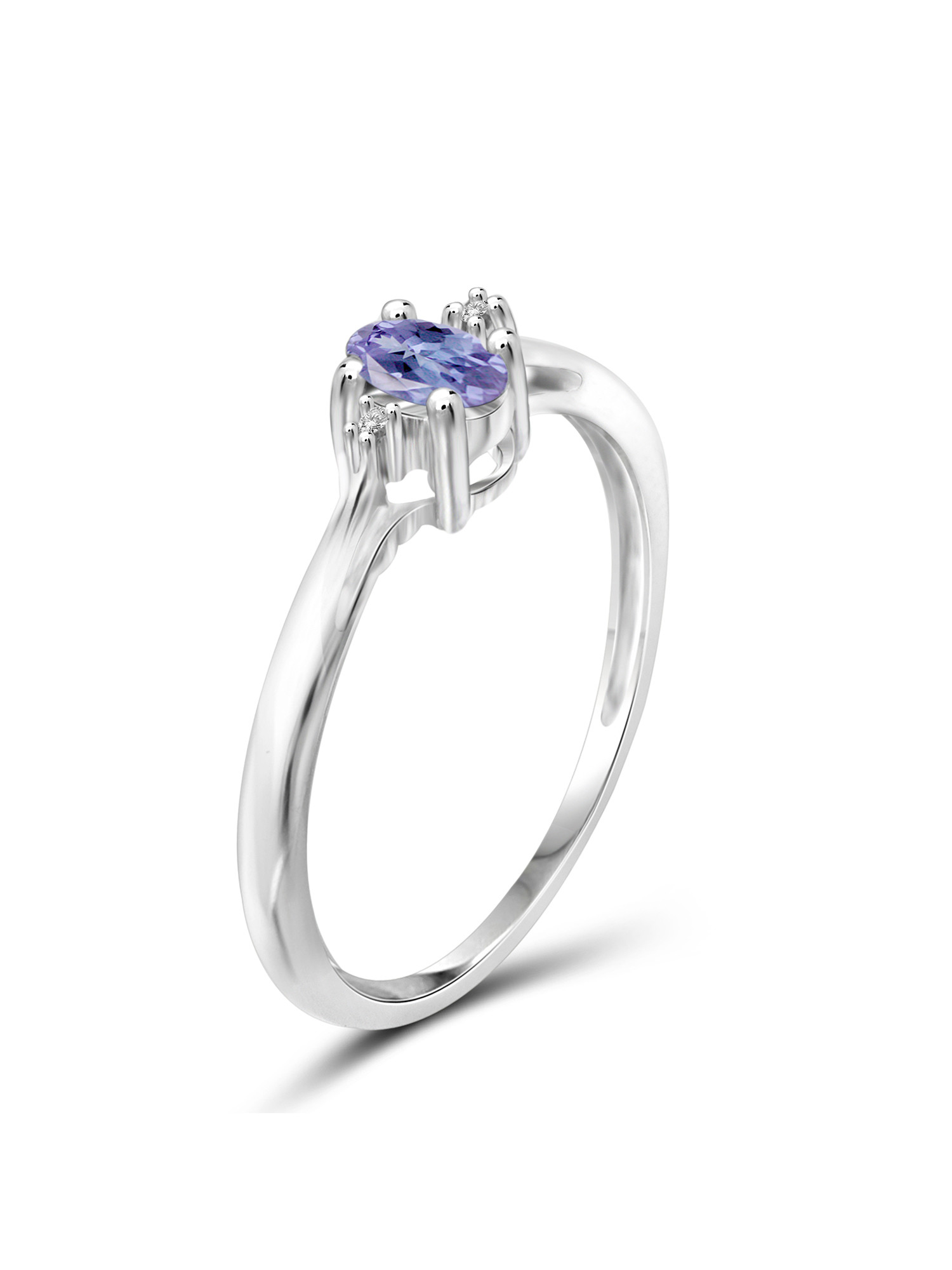 Кольцо короля 0,18 Ct голубые Tanzanite 925 камня самоцвета стерлинговое серебряное с Prongs желтого золота 10K звенит