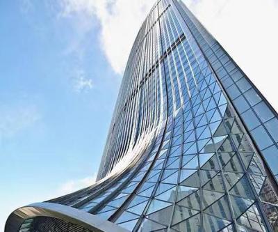 Muralha de cortina de vidro impermeável e insonorizada com economia de energia e design elegante