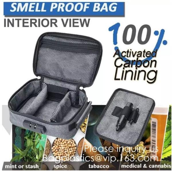 Functional Organizer, Smell Proof Case, Purse, Fanny Pack, Gym Bag, Odor-Blocking Clutch, Scent Free