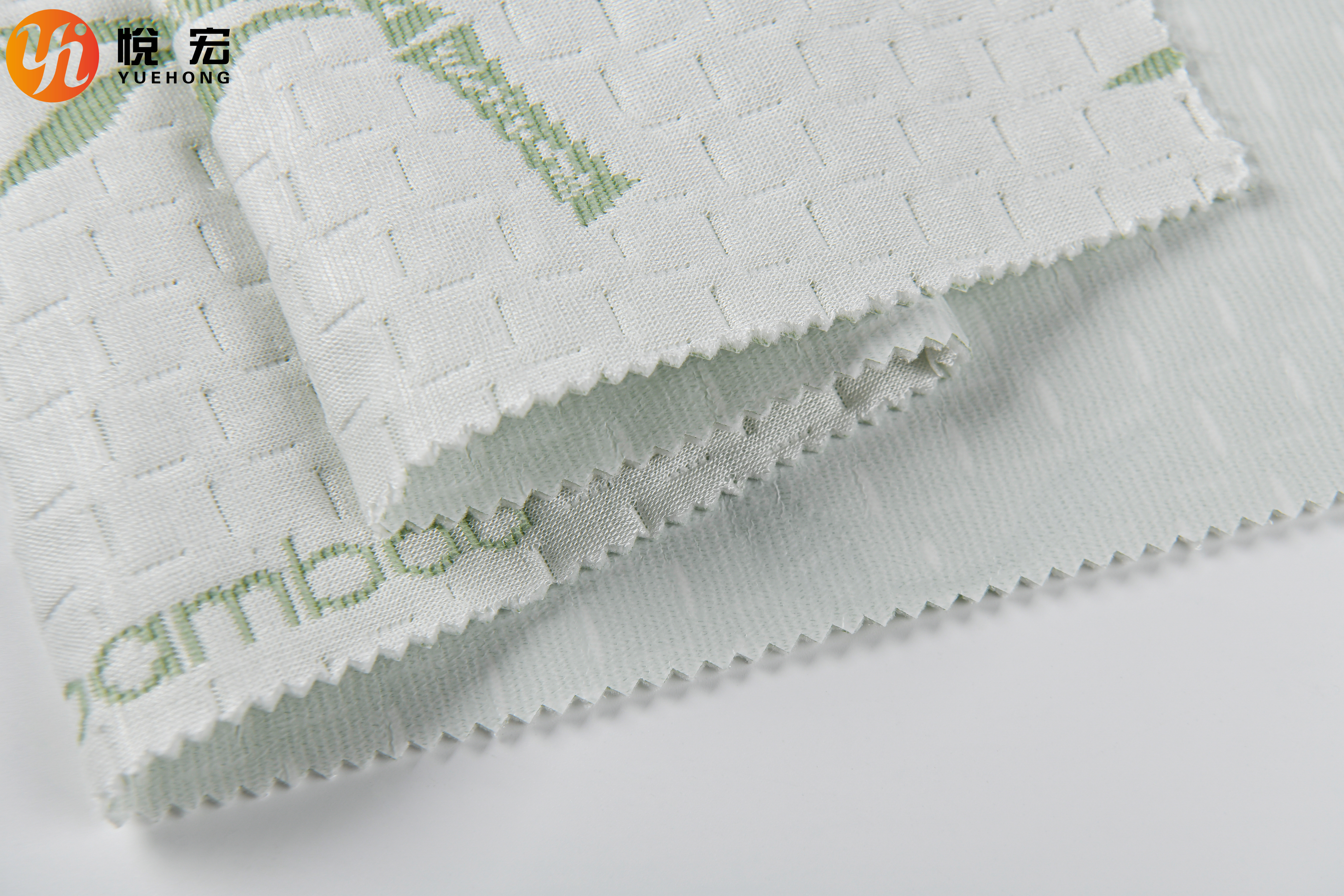 Eco Friendly Double Layer Knit Fabric  40% Bamboo 60% Polyester For Bedding And Mattress Protectors