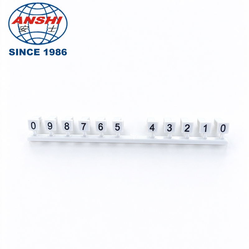 Factory OEM Terminal Block Marker Strip, Blank & Number Printed Marking Strip for Telecom Communication Equipment