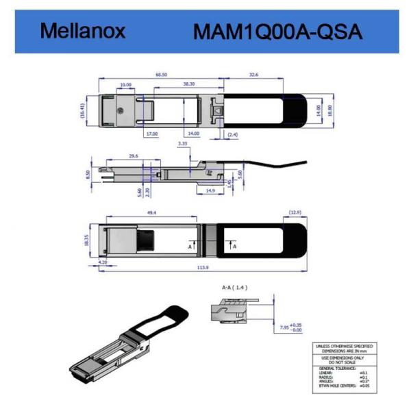 Mellnaox Brand New Original Mam1q00A-Qsa Nvidia Dynamix Qsa™ , Qsfp+ to SFP+ Adapter