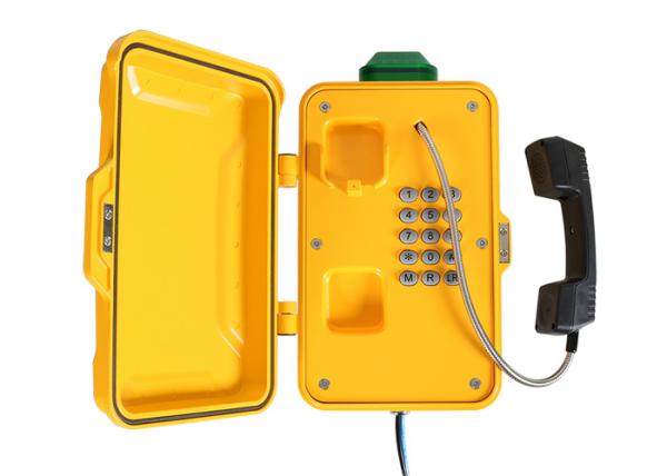 Emergency Outdoor Industrial Weatherproof Telephone Wall / Pillar Mounted For Underground
